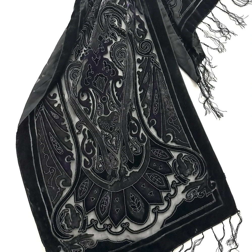 Velvet Burnout Devore Scarf 19